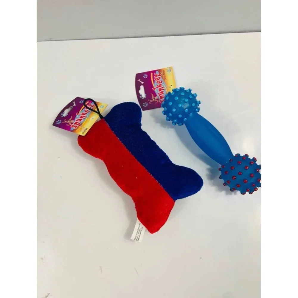 Brand New (2) squeaky dog toys
